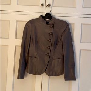 Giorgio Armani women’s taupe leather jacket